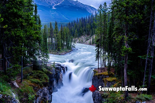 Sunwapta Falls in Jasper National Park in May